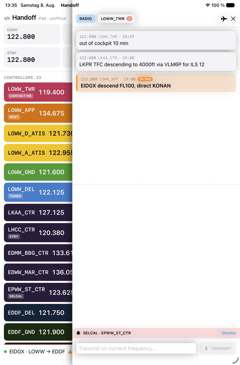 Chat as an overlay on a narrow window